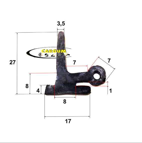 Gummiprofil Frontscheibe Berna, Saurer M6 M8